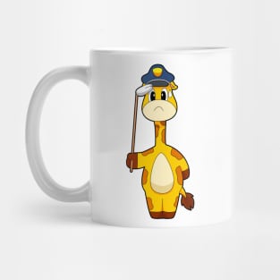 Giraffe Cop Police Mug